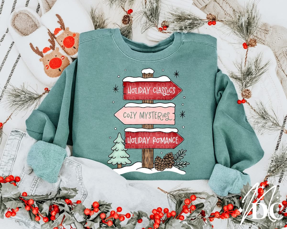 Holiday Direction Sign