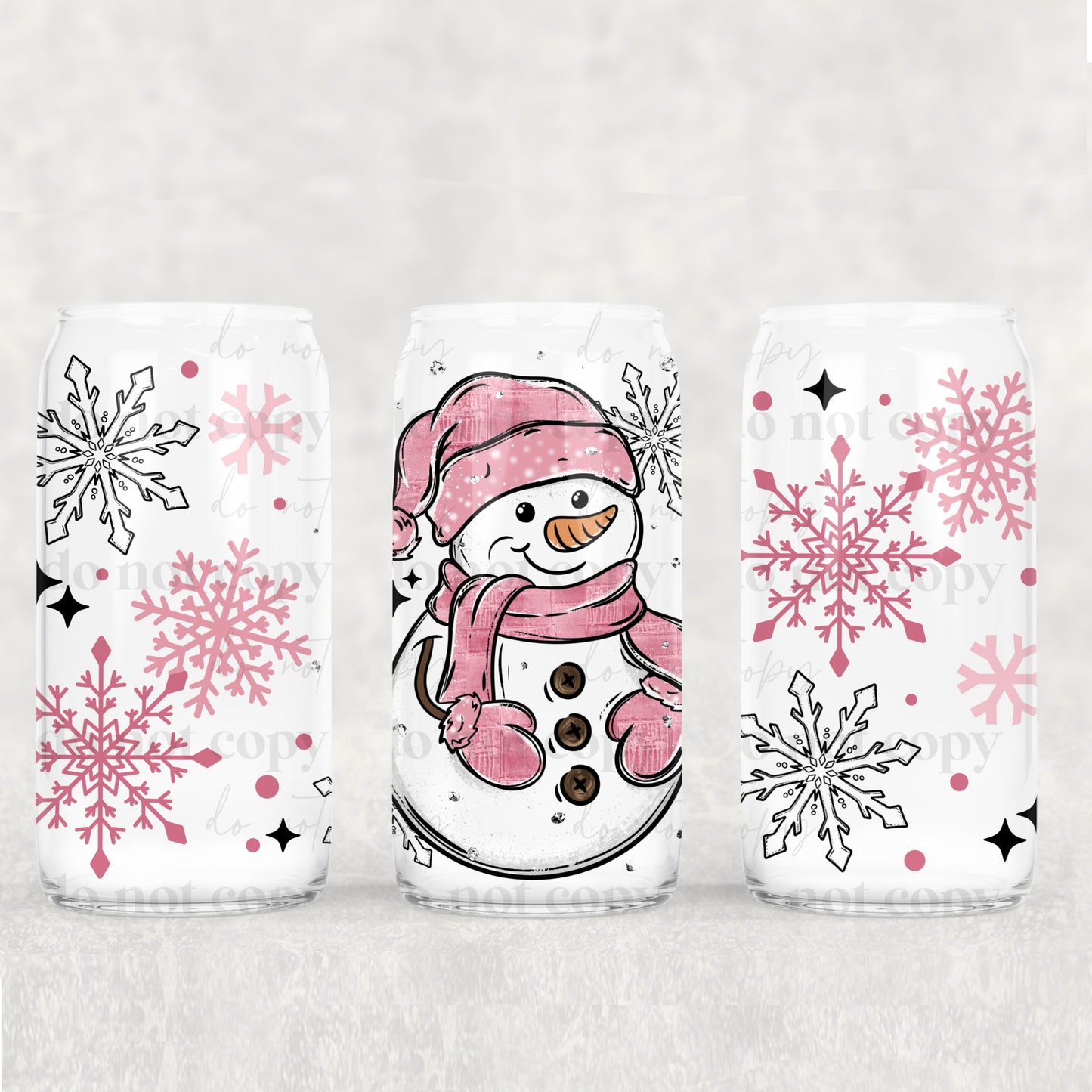 Pink Snowman