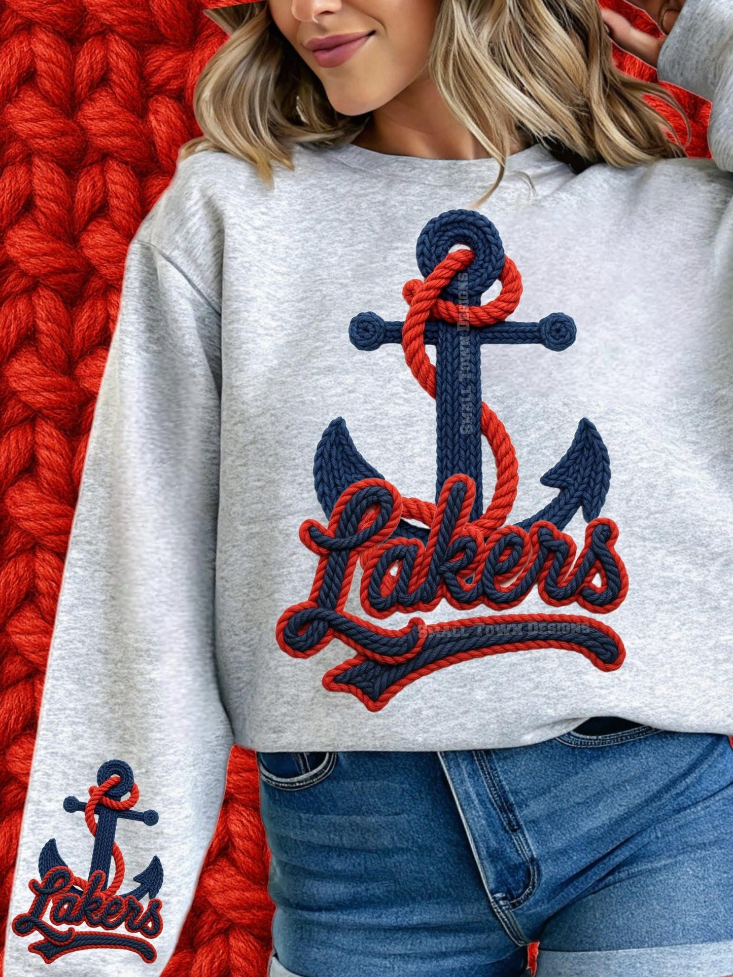 Lakers Anchor Faux Yarn