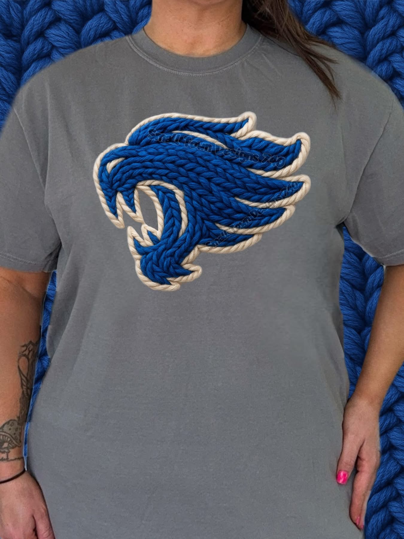 Kentucky Wildcats Head Faux Yarn