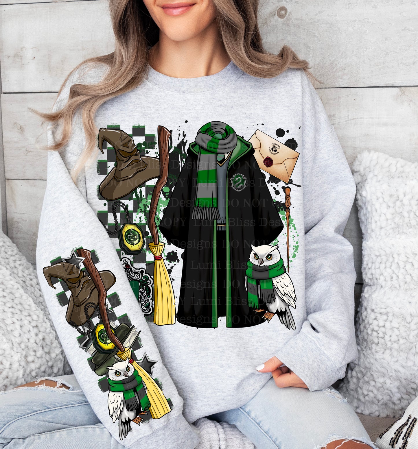 Boy Wizard Green House Set