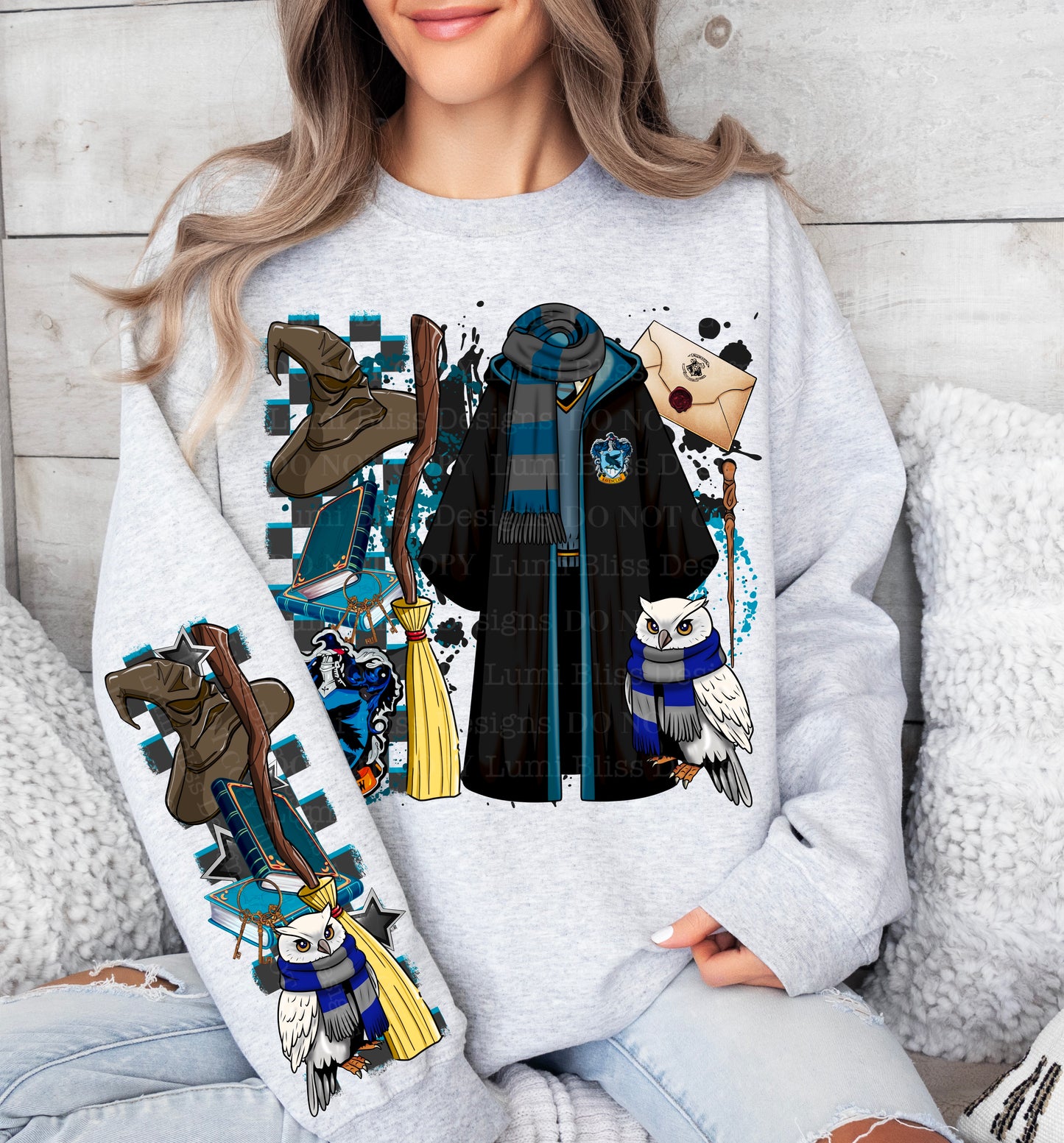 Boy Wizard Blue House Set