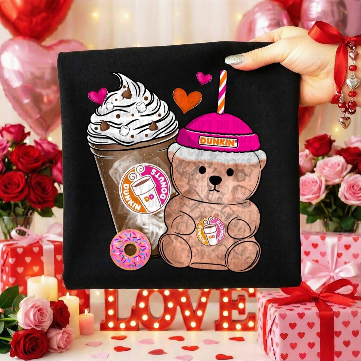 Dunkin Love Brown Bear