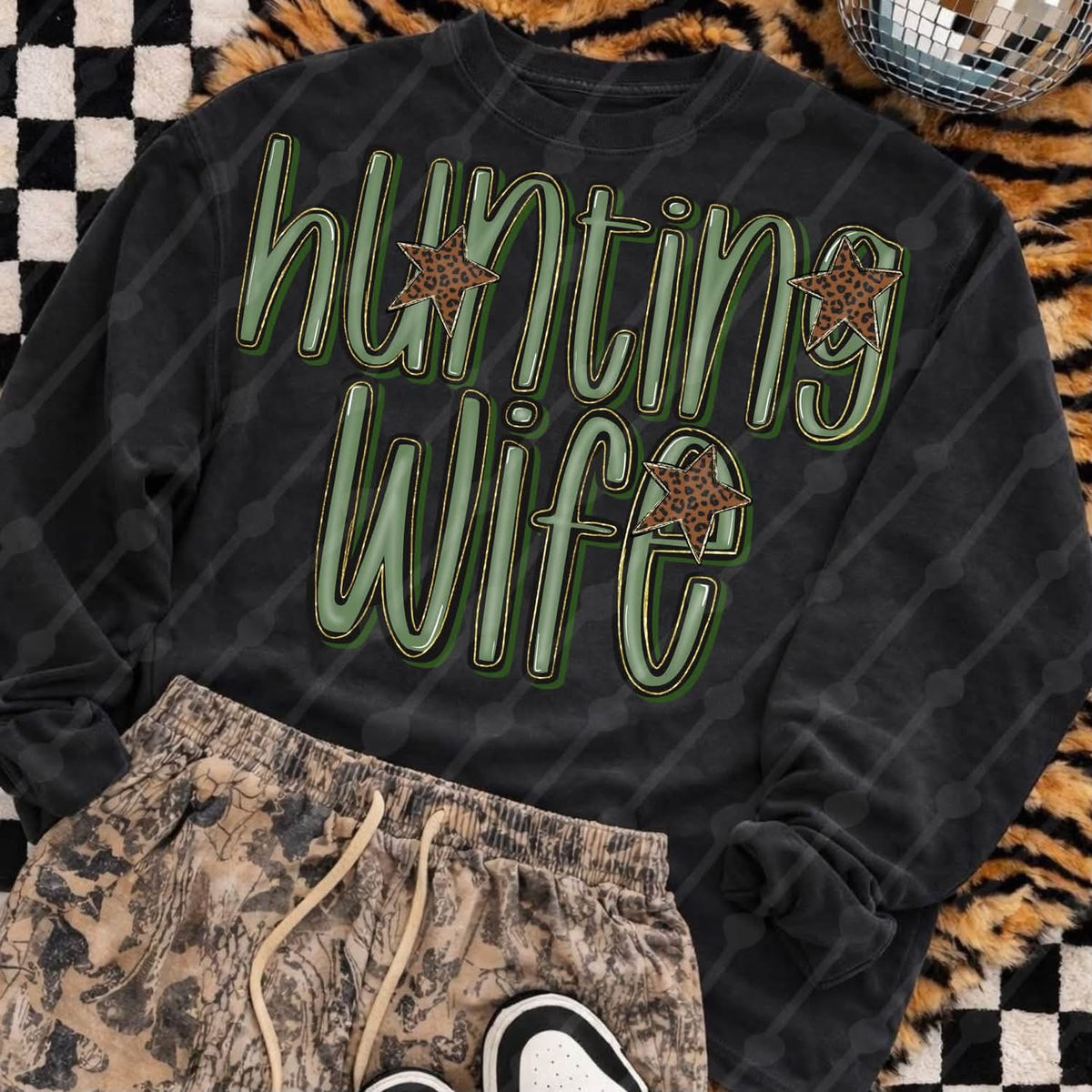 Hunting Wife DTF transfer