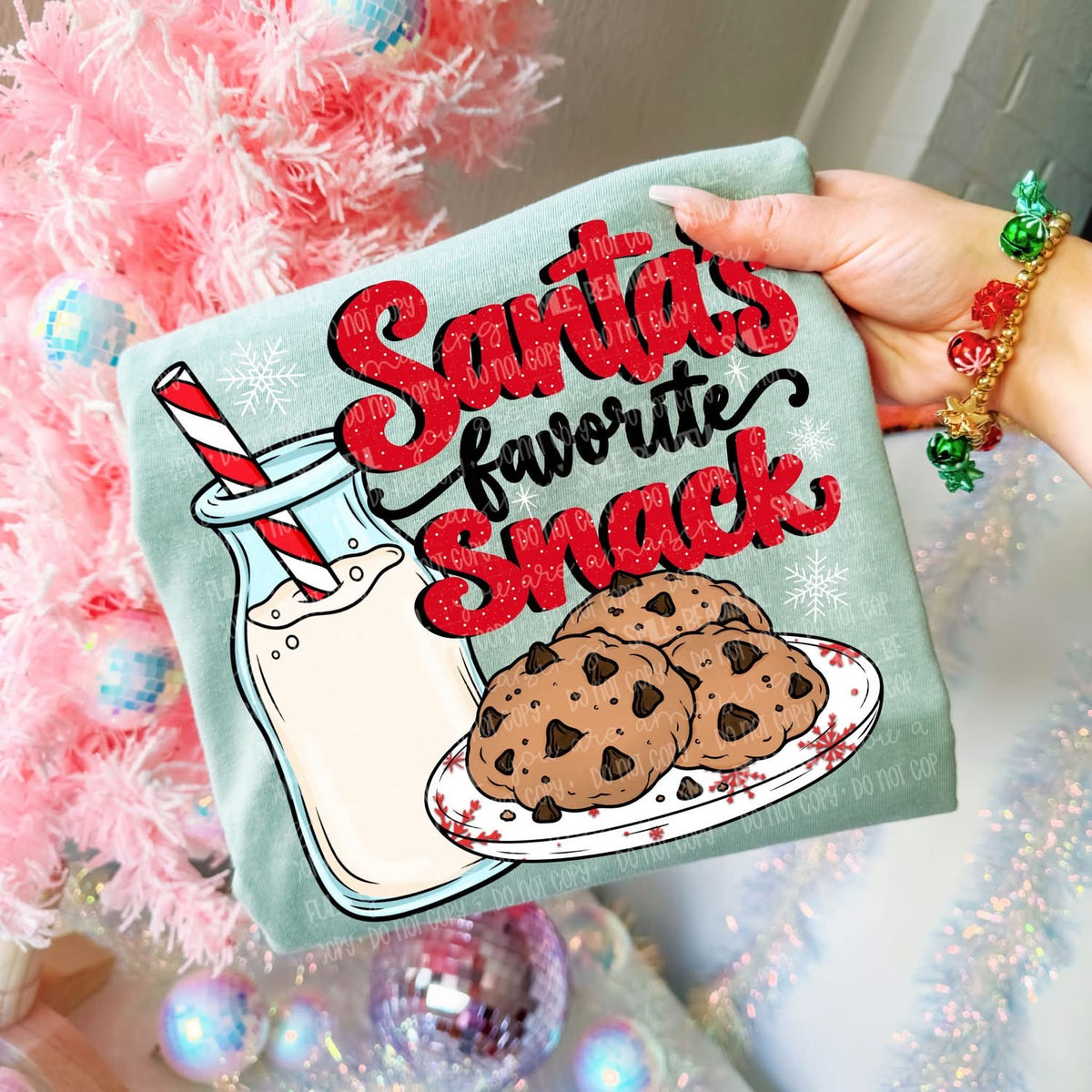Santa's Favorite Snack Milk and Cookies