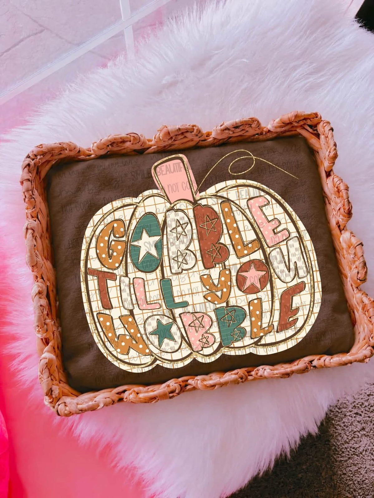 Gobble Till You Wobble Pumpkin