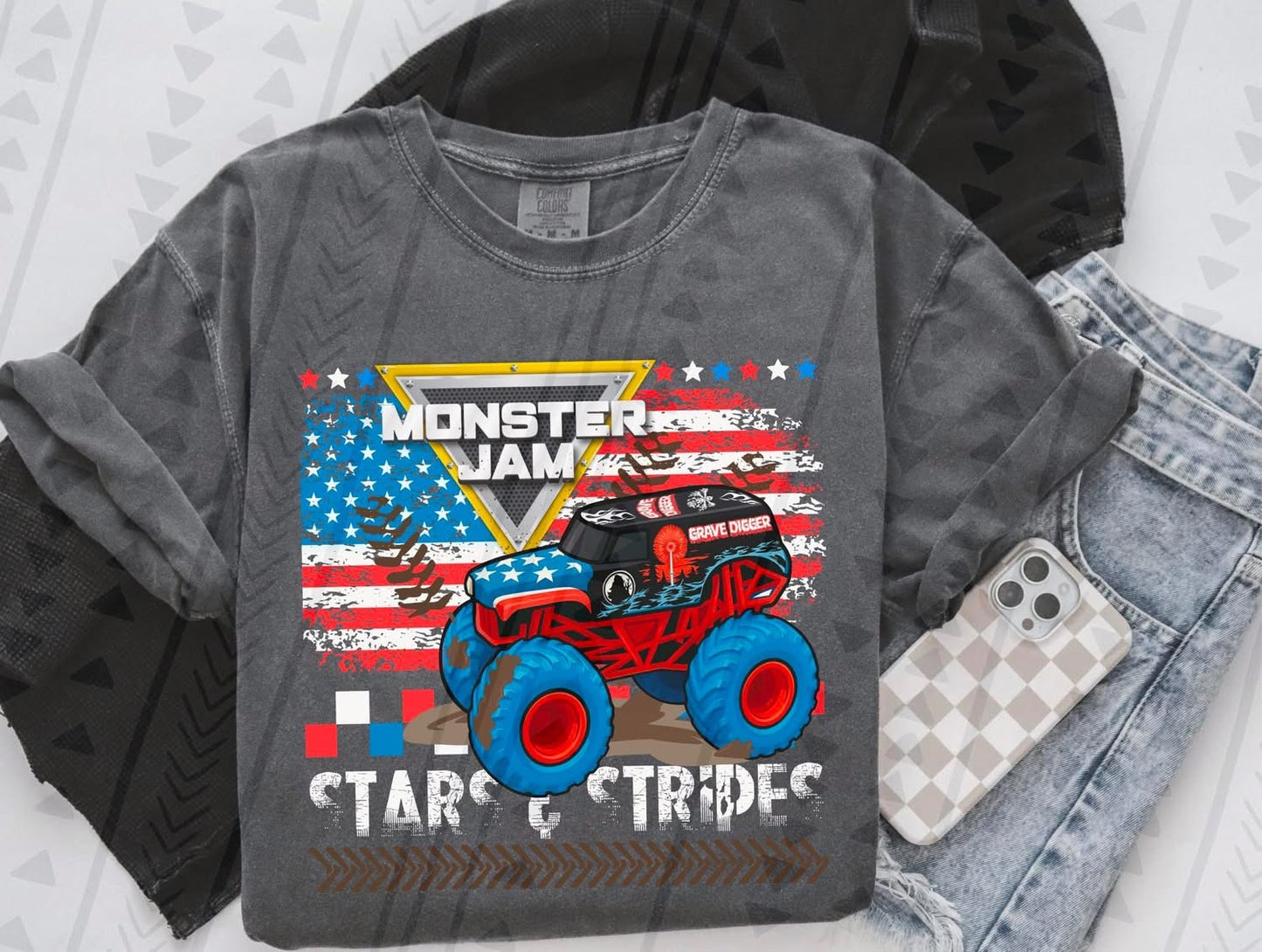 Monster Jam Grave Digger Stars and Stripes