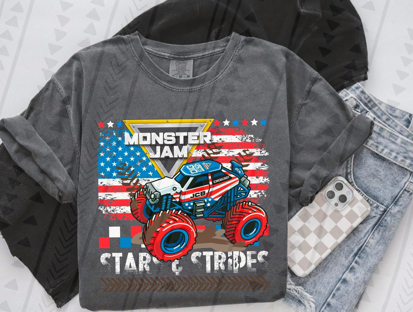 Monster Jam JCB Stars and Stripes
