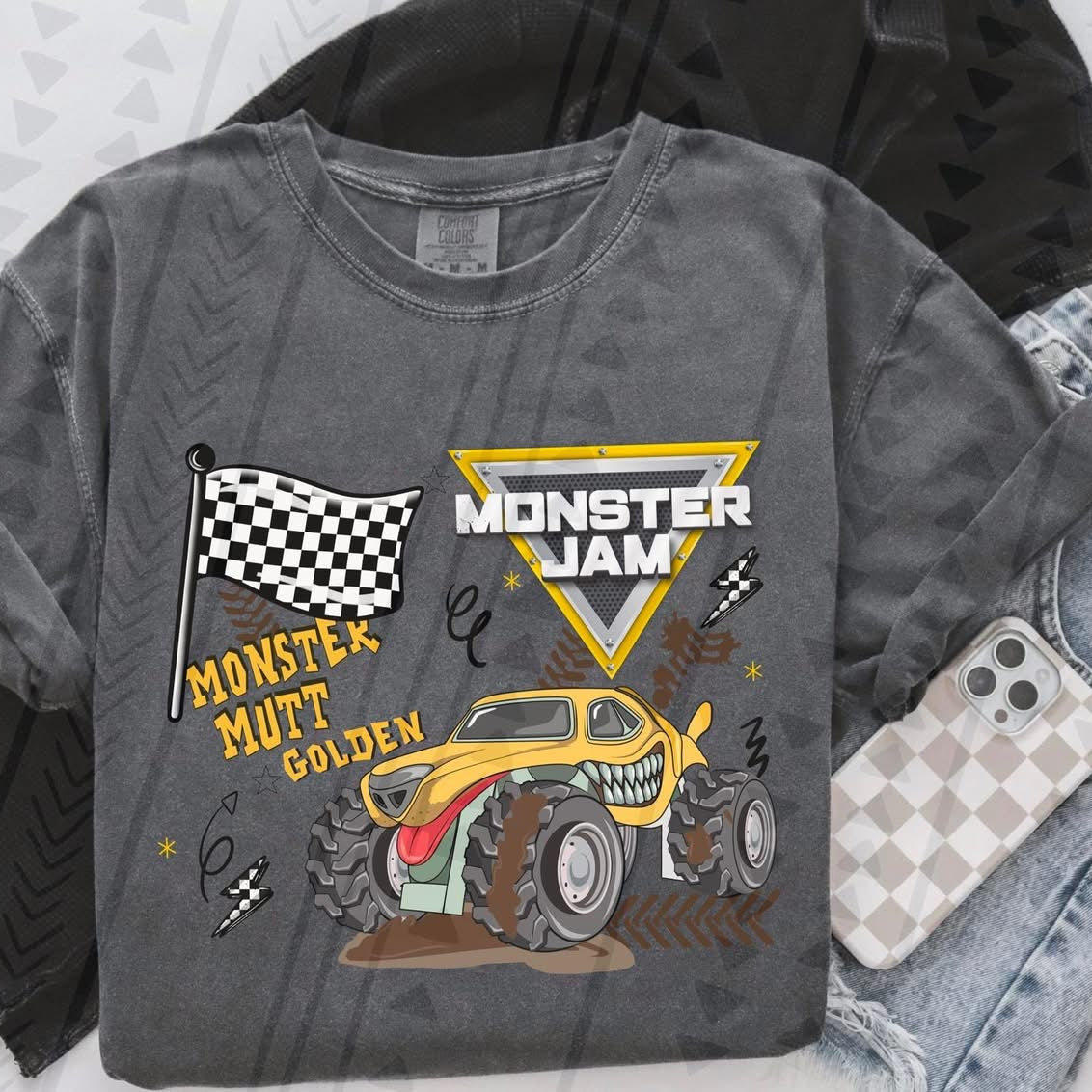 Monster Mutt Golden Flag