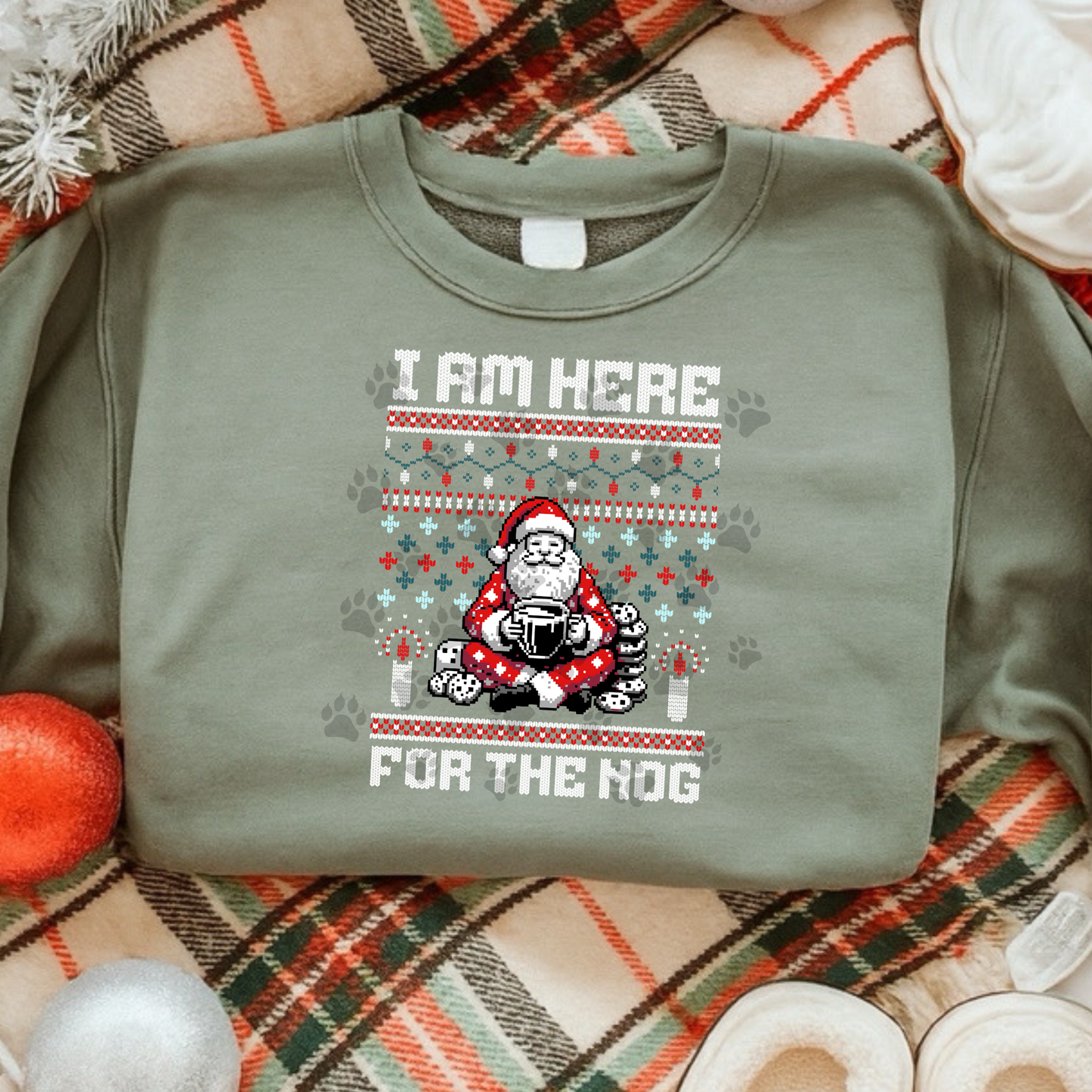 Here For The Nog Santa