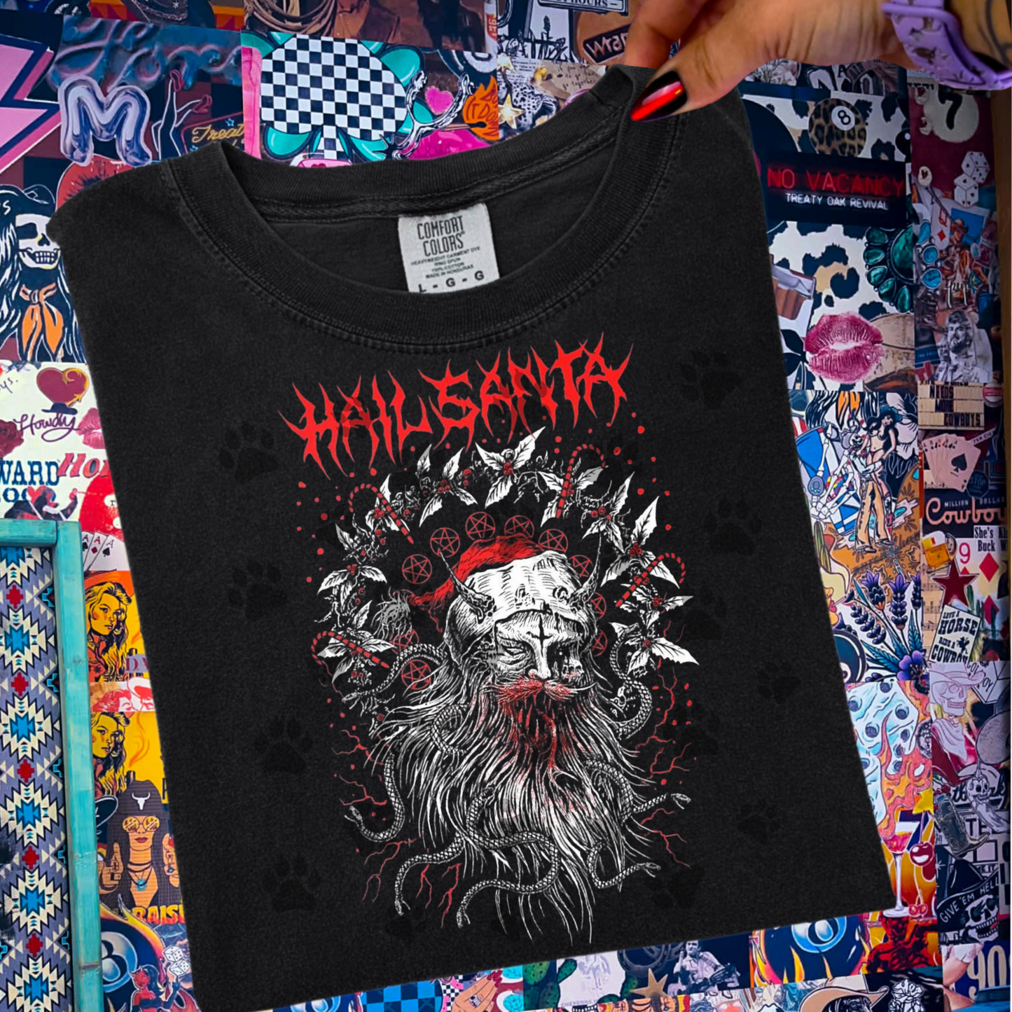 Hail Santa Metal Art