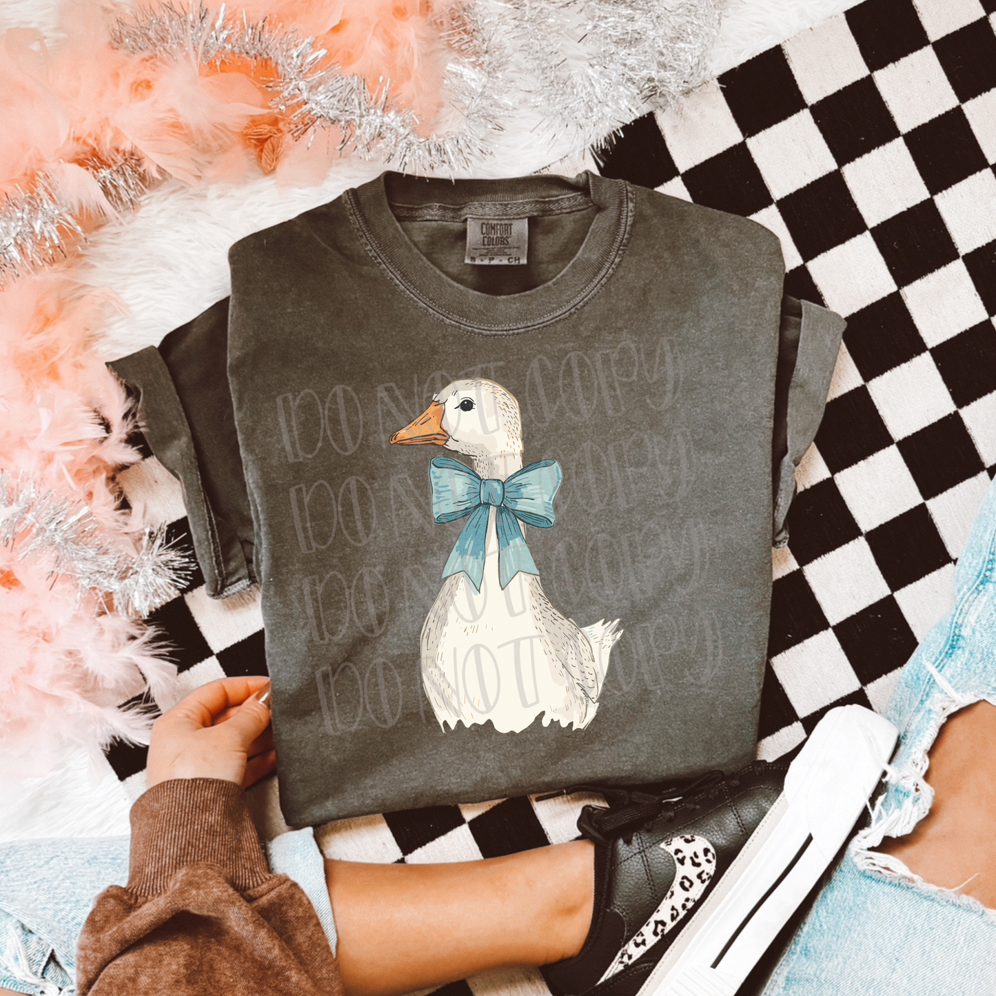 Standing Goose with Bow