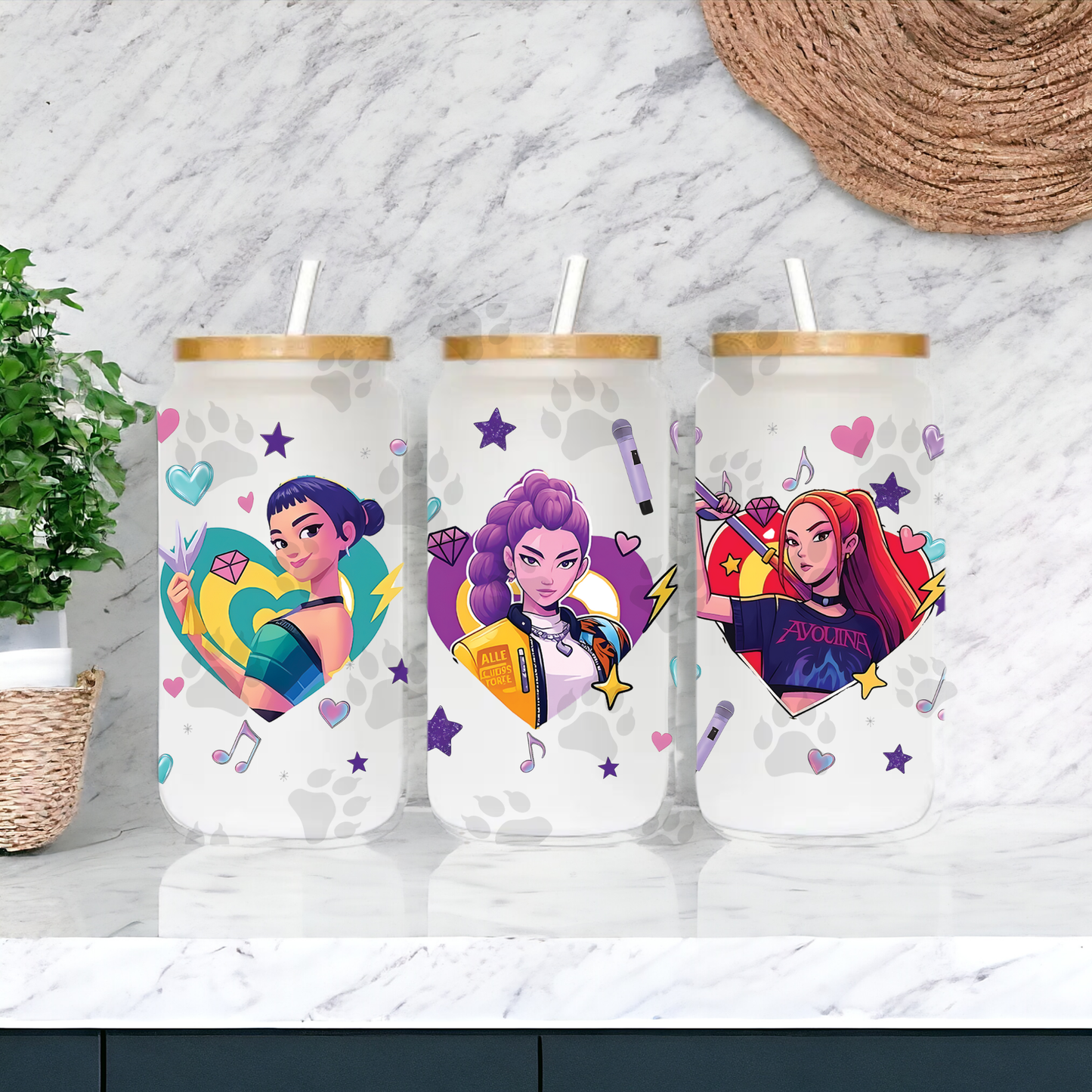 K Pop Hearts Wrap