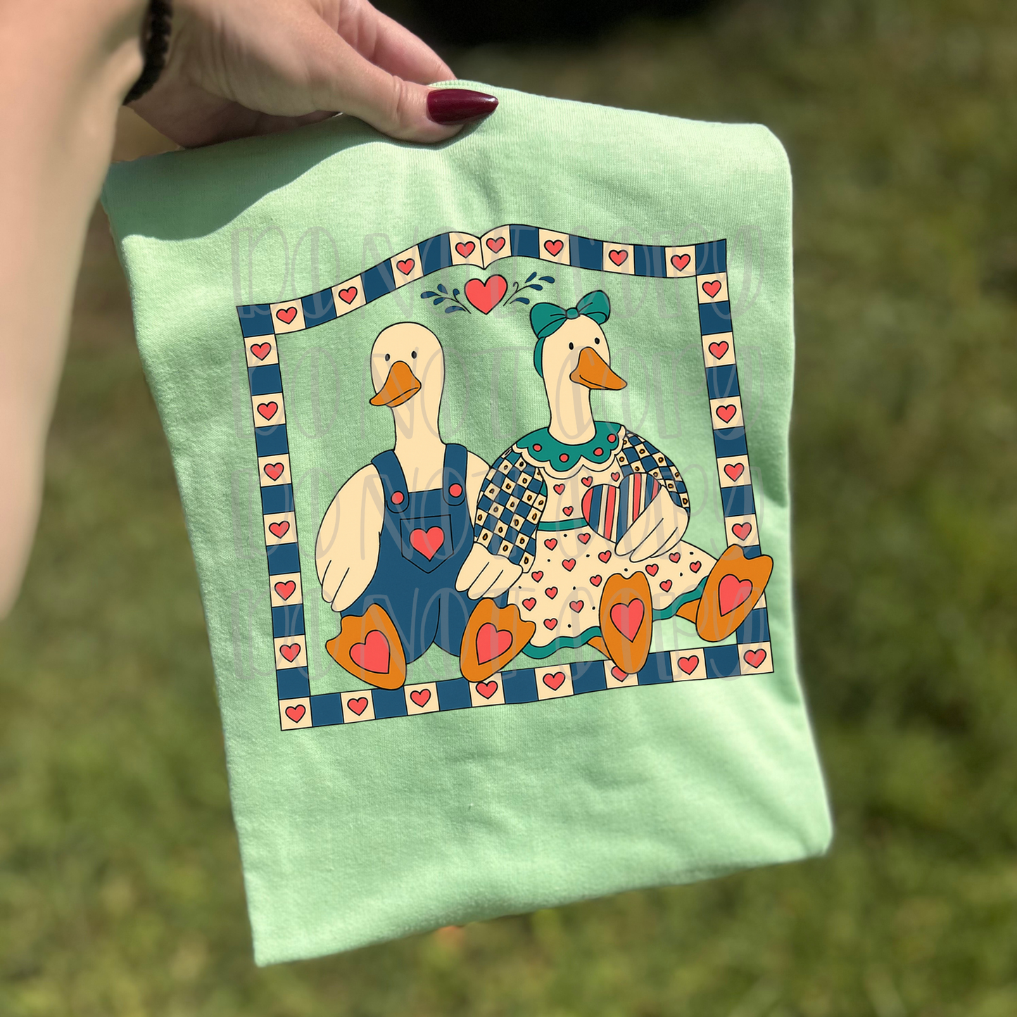 Vintage Goose Couple