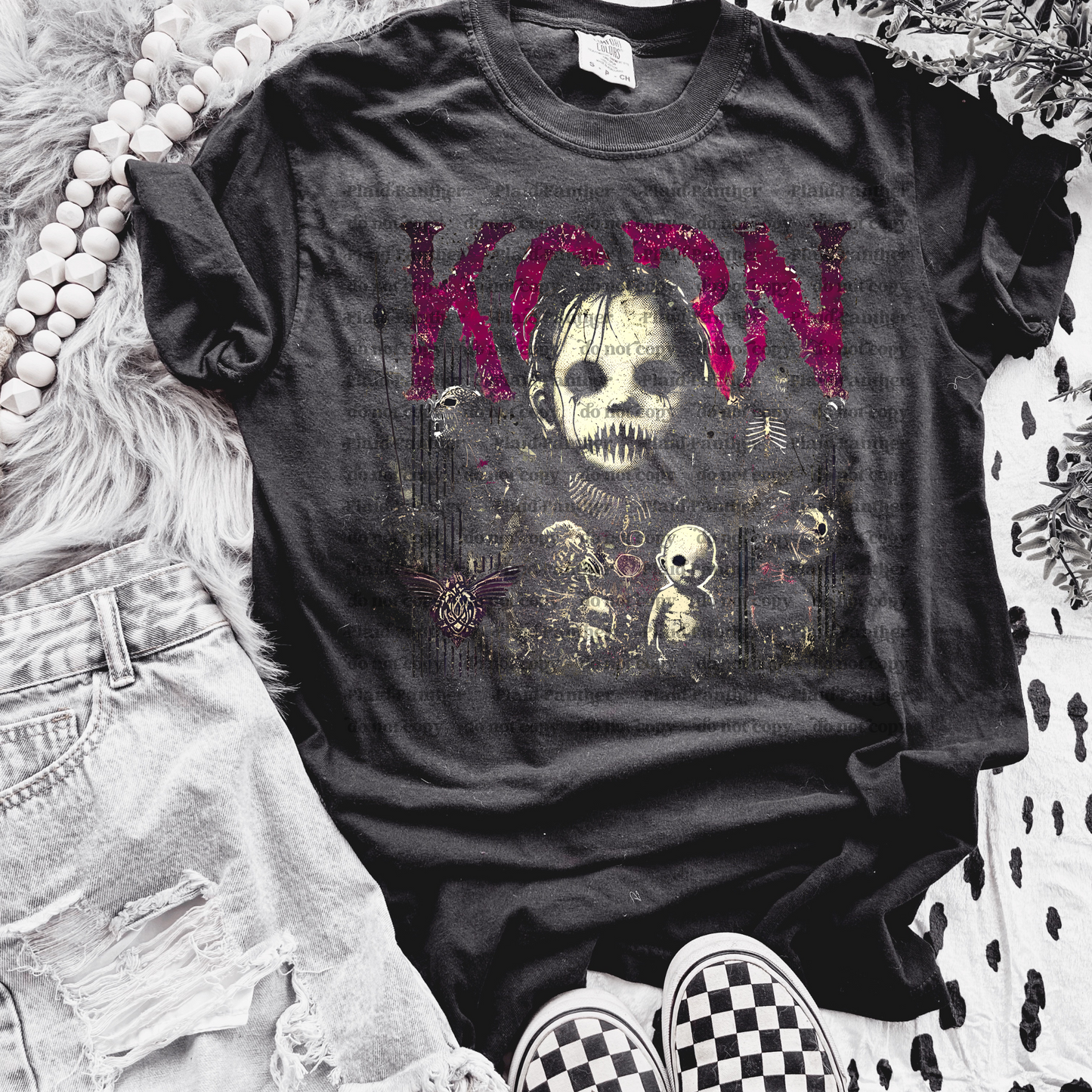 BLACK TEE ONLY - Corn