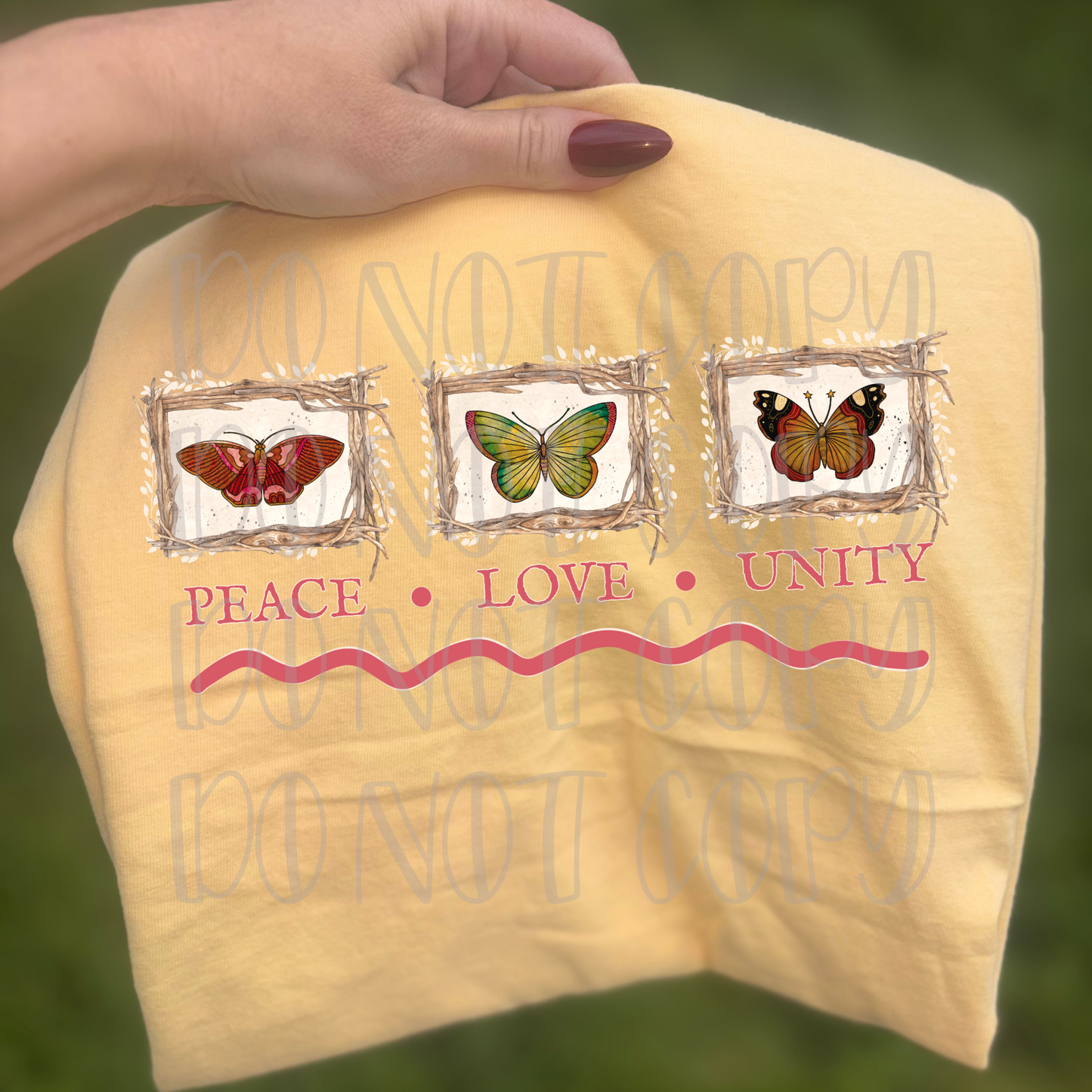 Peace Love Unity Butterflies