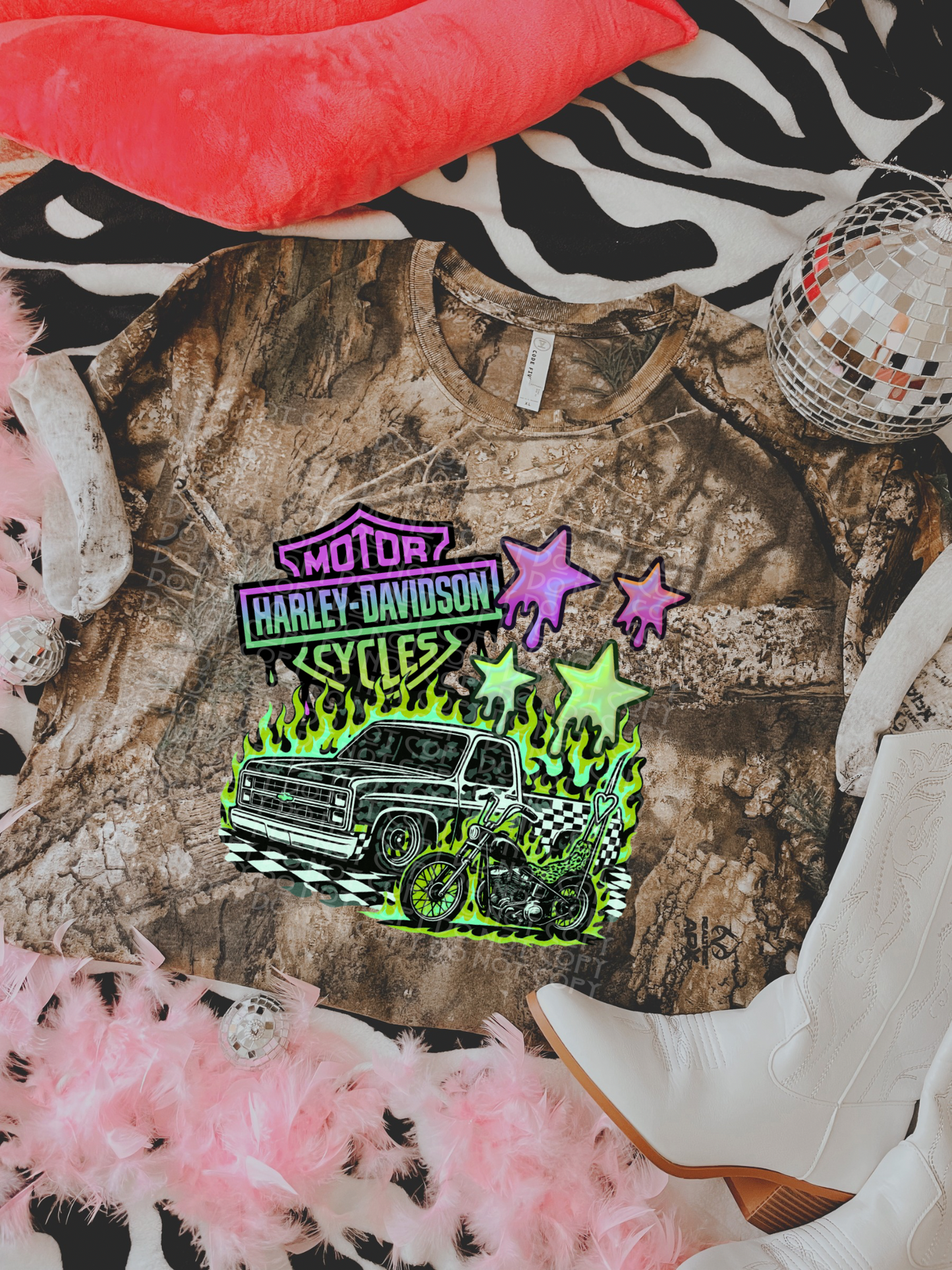 Camo Moto Stars