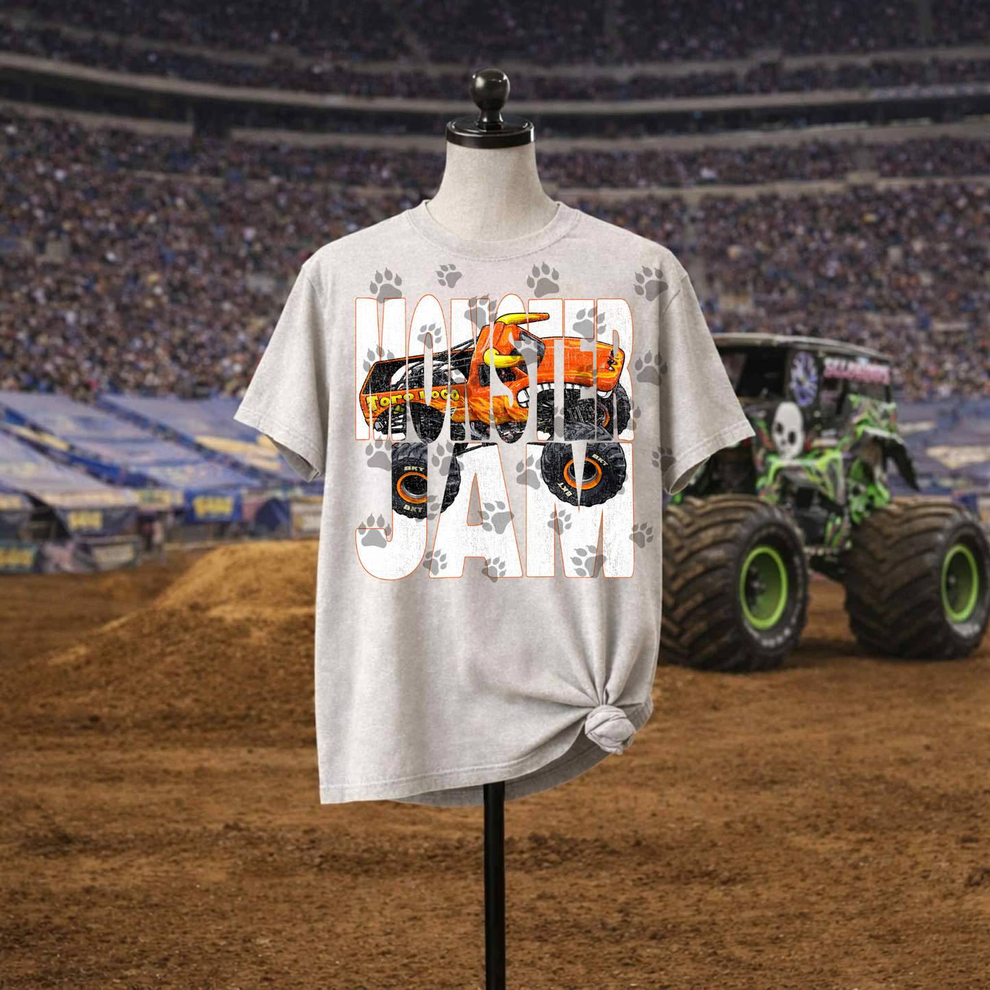 MJ Orange Monster Truck