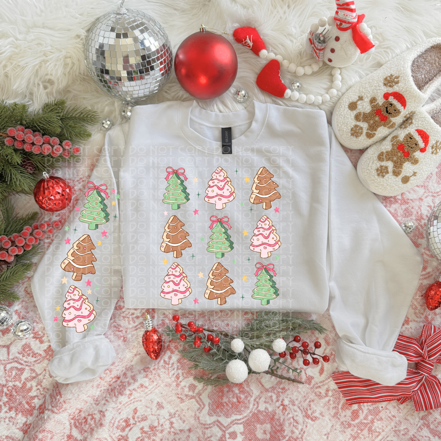 Cute Christmas Trees Set