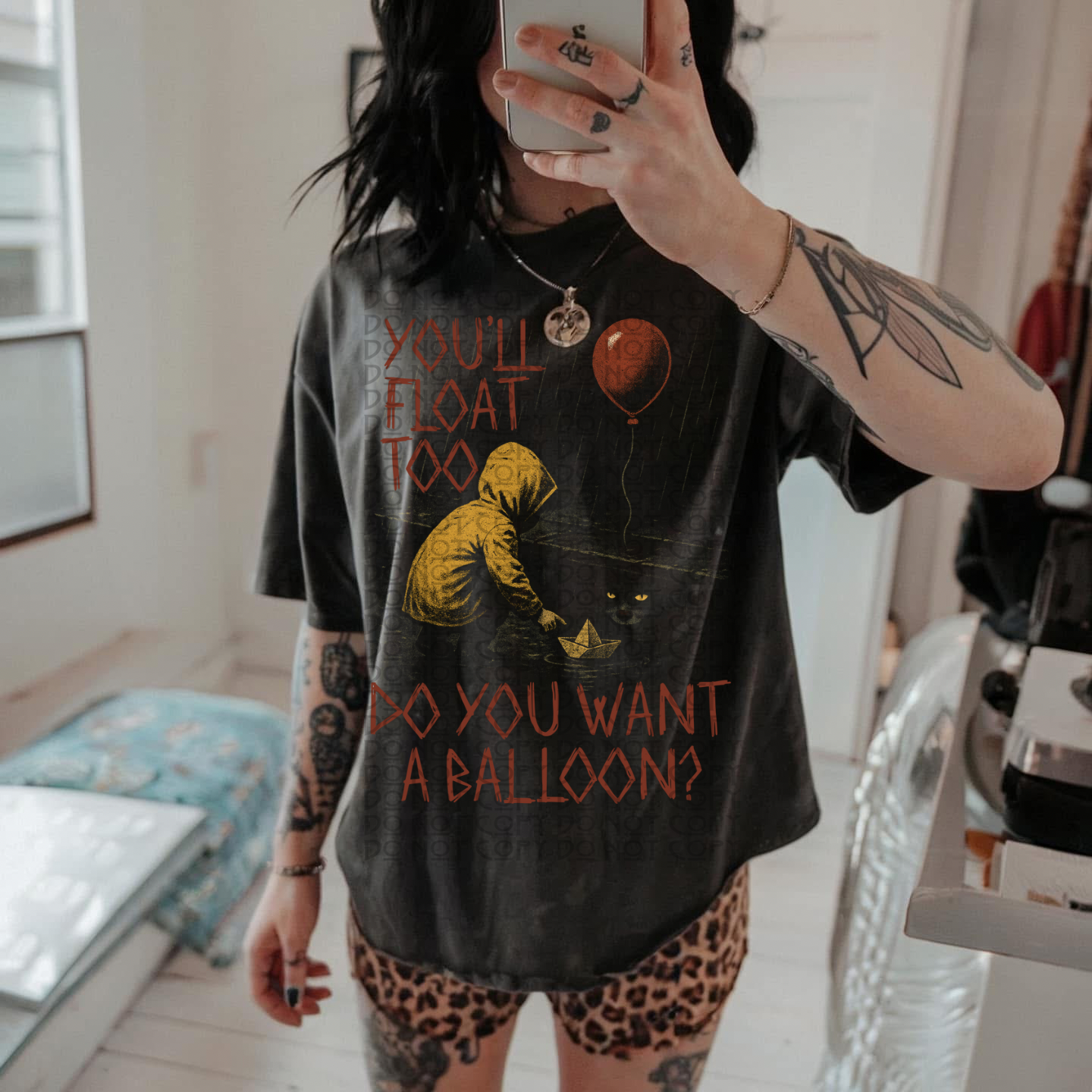 Do You Want A Balloon (Blk Tee Only)