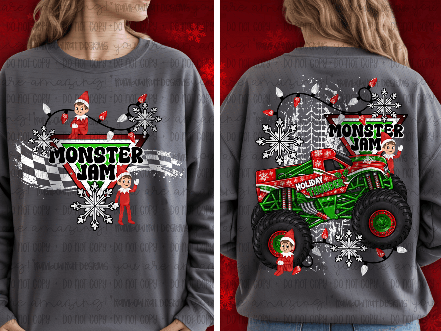 Christmas Blue Thunder Monster Jam