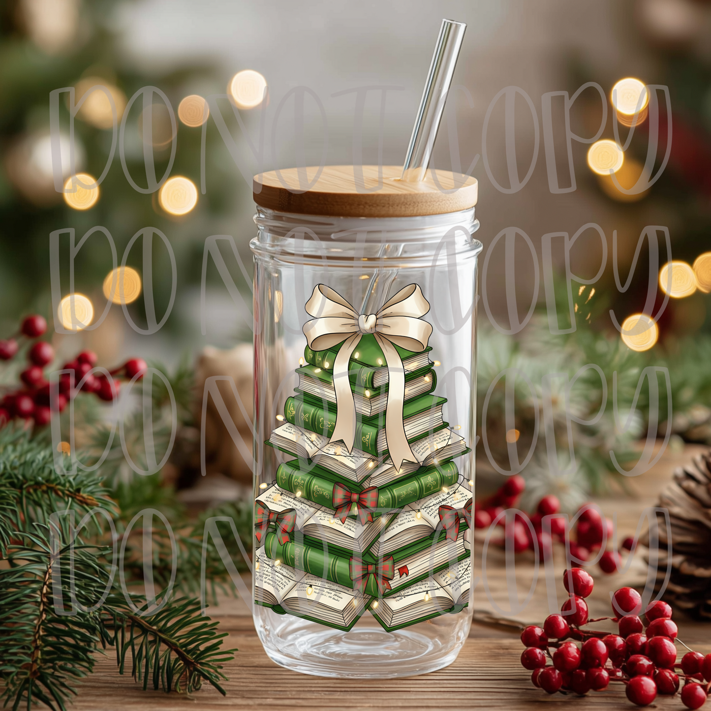 Stack of Books Christmas Tree