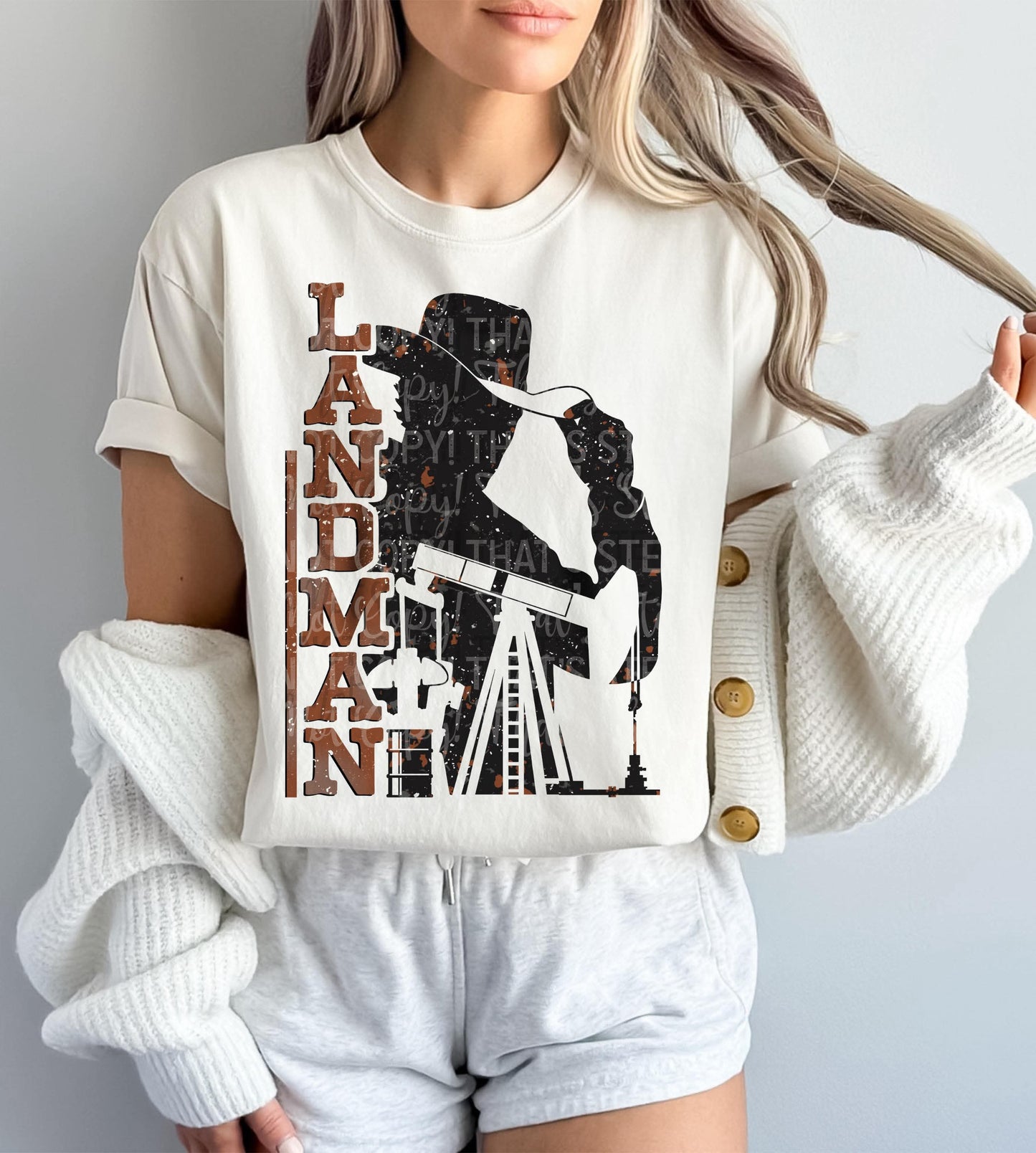 Landman Oilfield Silhouette