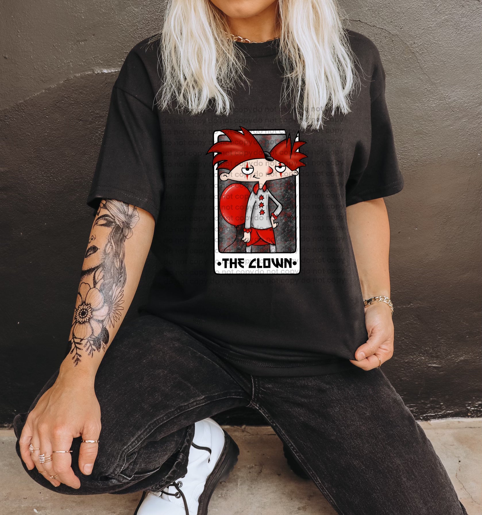 The Clown Plaid Panther DTF Transfers