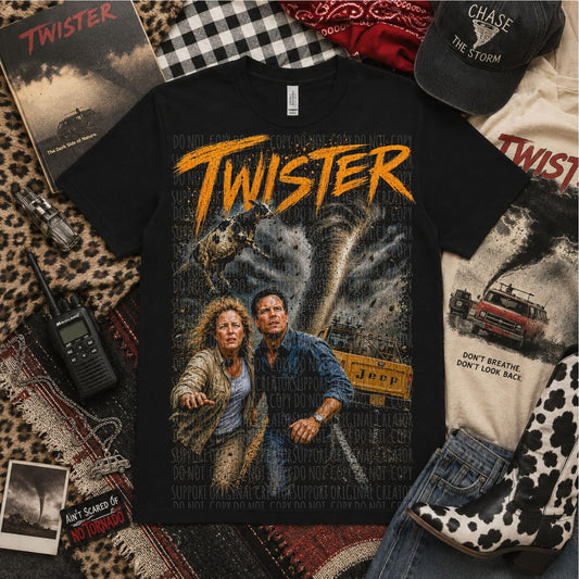 TWISTER blk tee