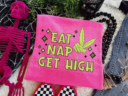 Eat, nap, get high