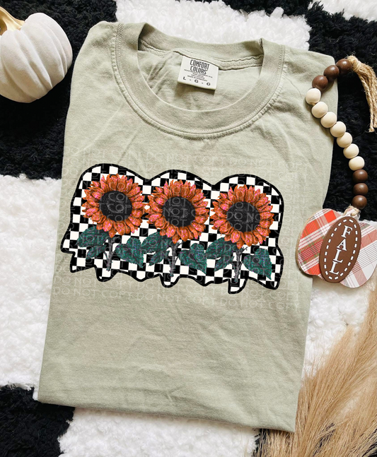 Checkered Sunflowers