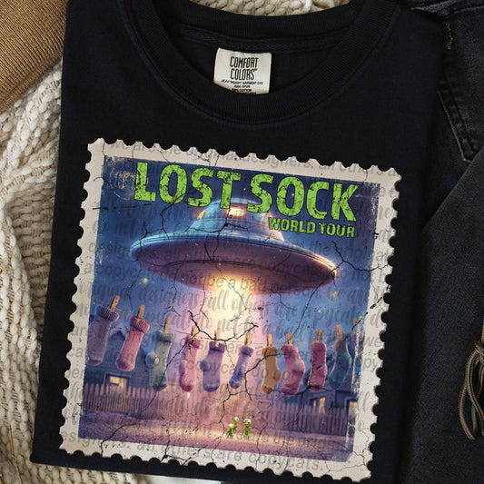 Lost Sock UFO Stamp