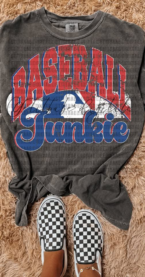Red and Blue Baseball