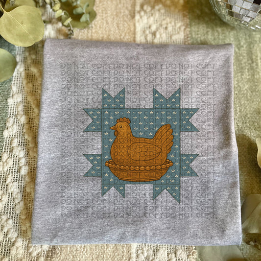 Nesting Hen Block