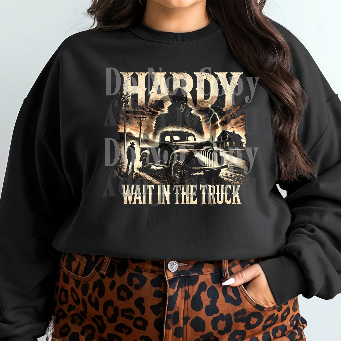 Wait In The Truck (BLACK SHIRT ONLY)