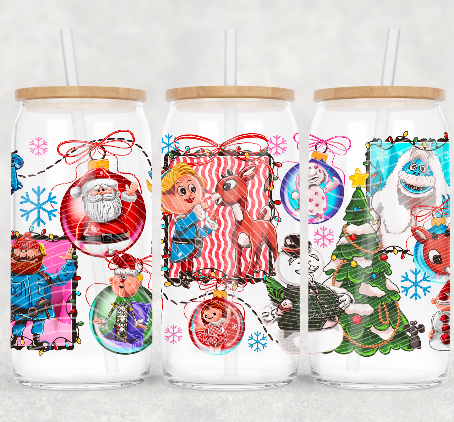 Reindeer Christmas 16oz