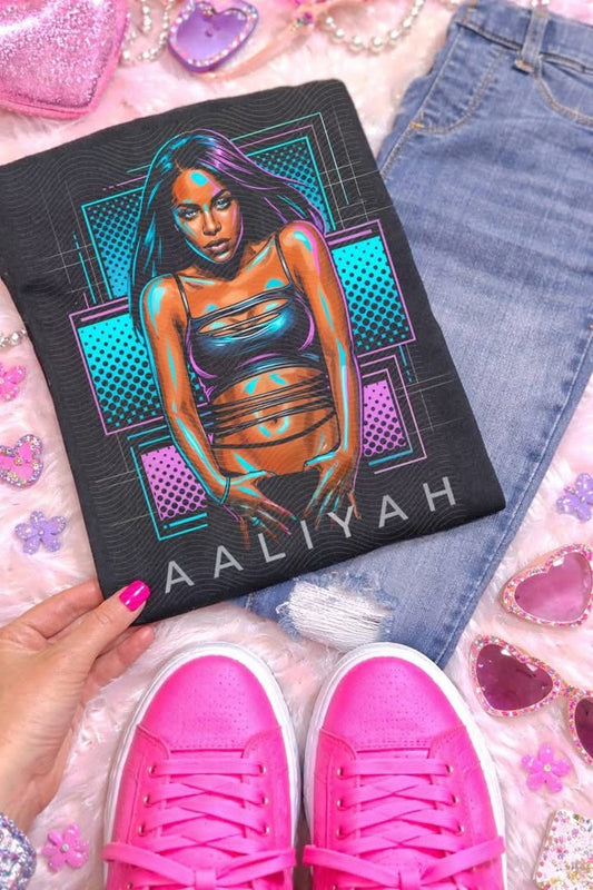 Aaliyah *Black Tee Only*