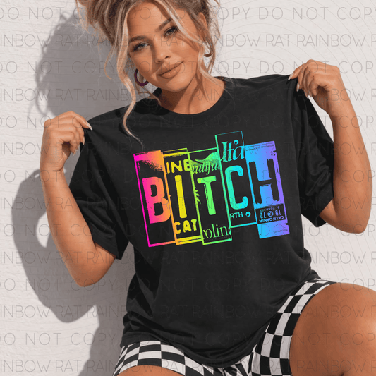 Bitch License Plate