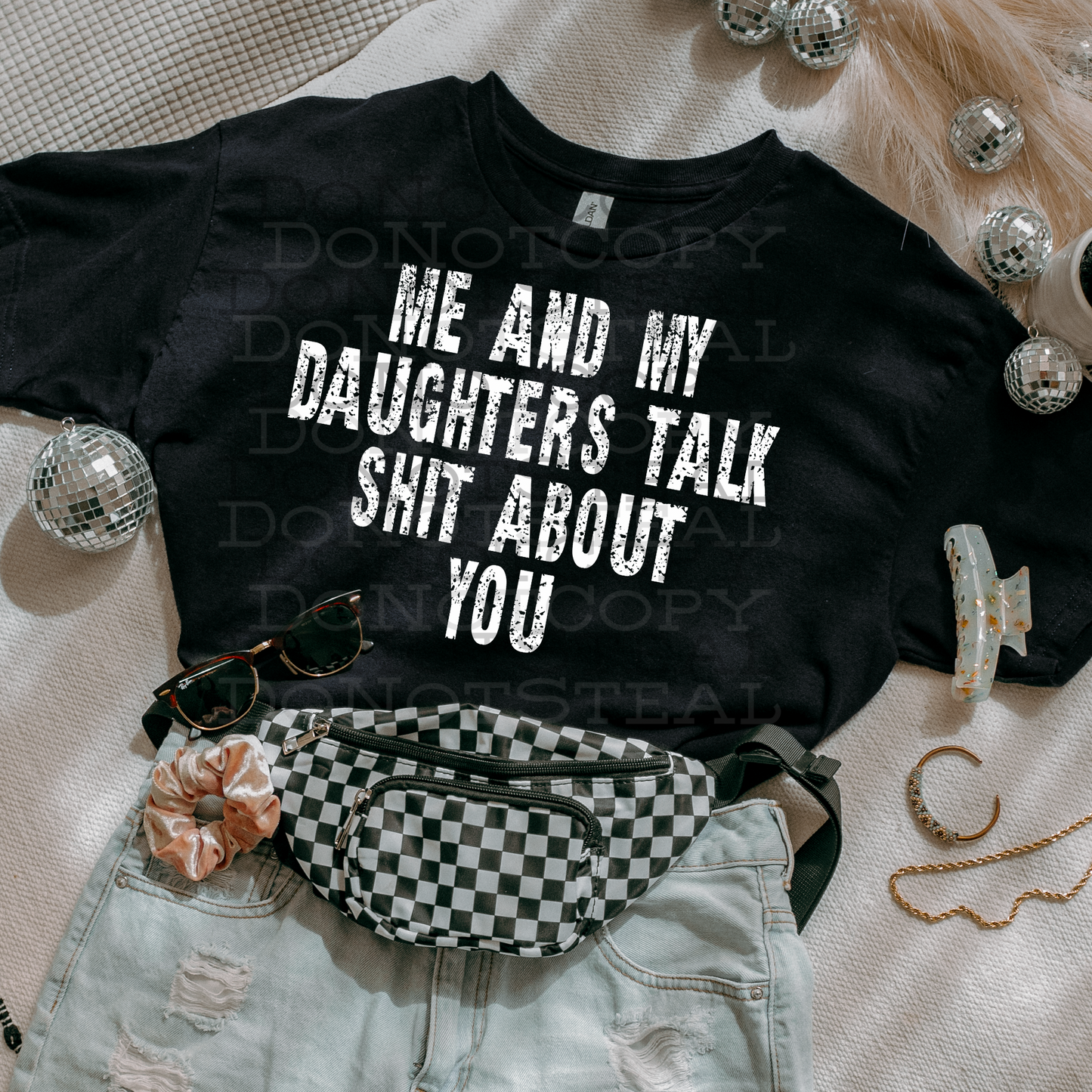Me & My Daughters - white font