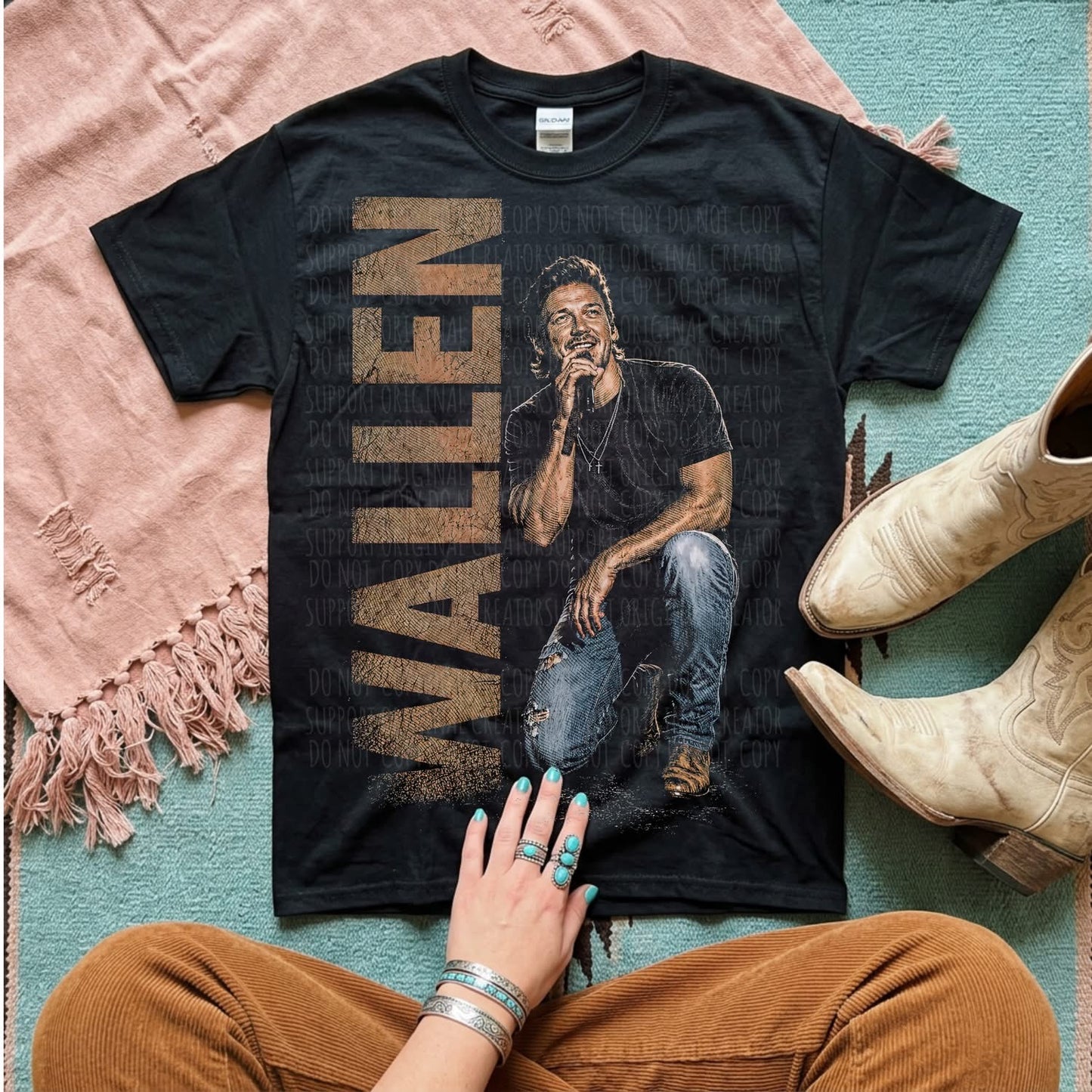 Wallen Blk Tee