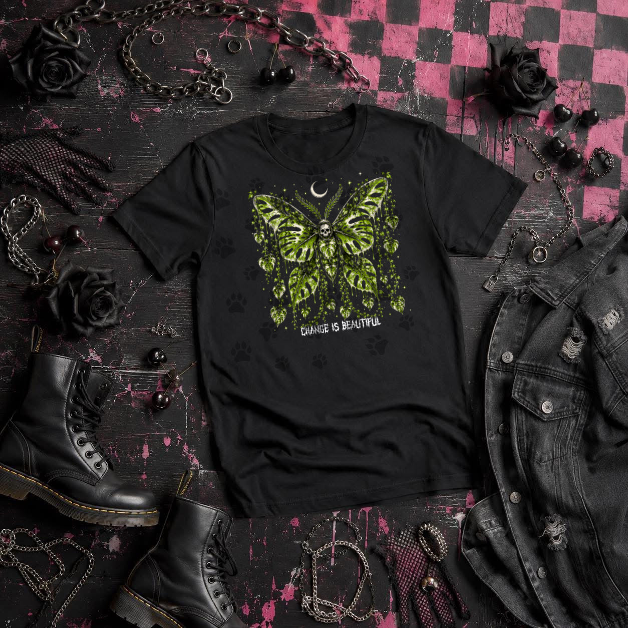 Change Is Beautiful Blk Tee