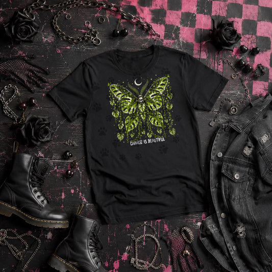 Change Is Beautiful Blk Tee