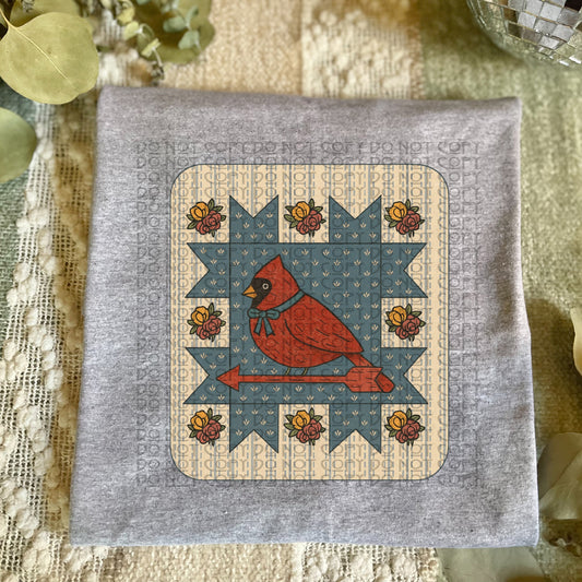 Patchwork Cardinal Star