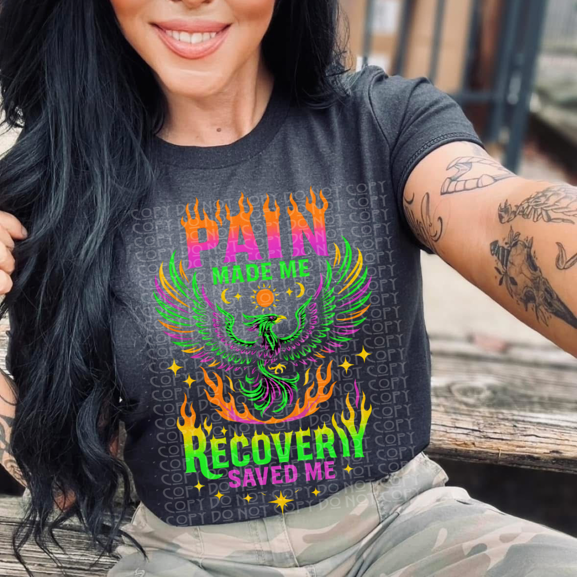 Pain Recovery (blk tee)