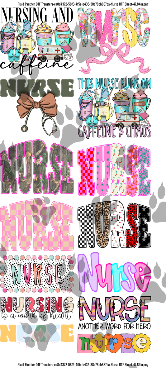 Nurse DTF GANGSHEET