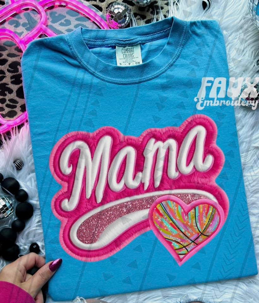 Mama Faux Embroidery