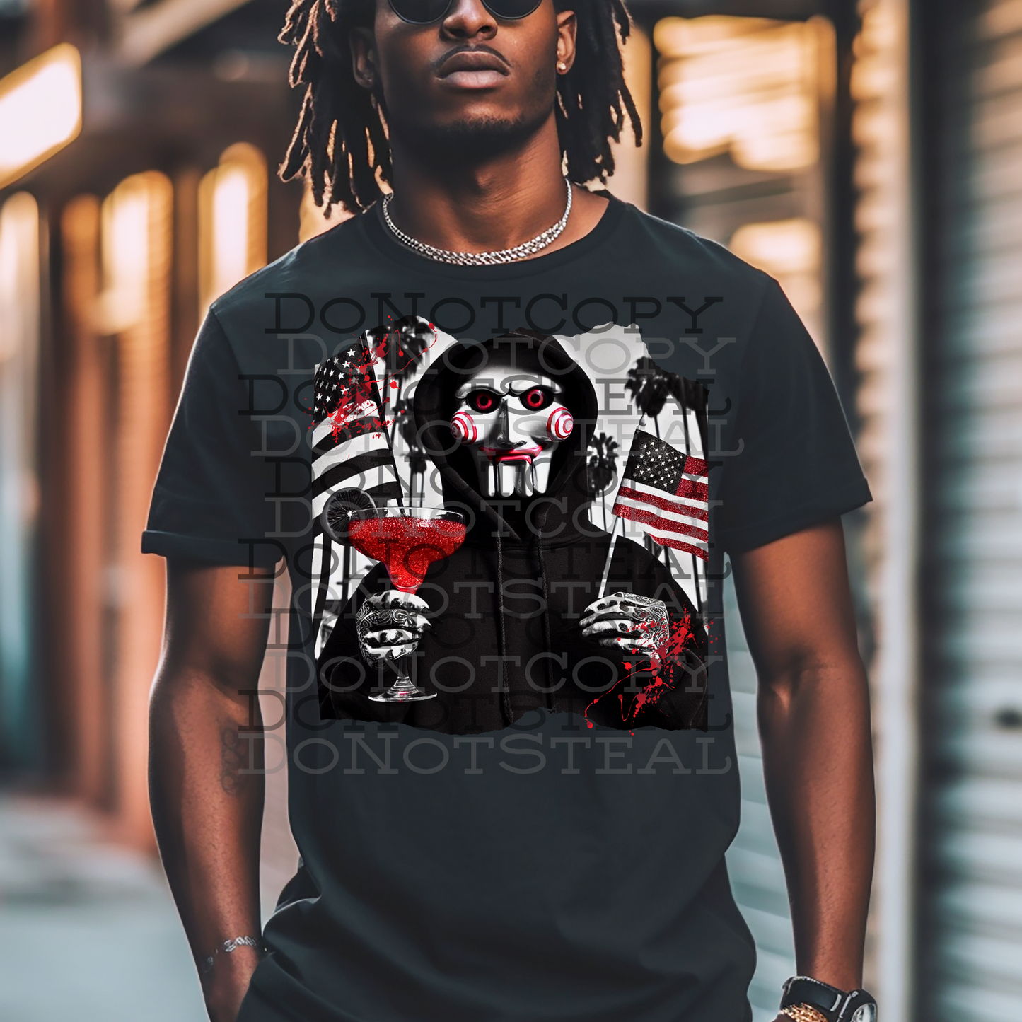 Puppet with an hourglass