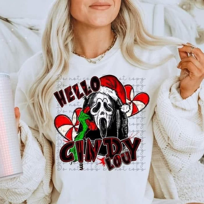 Hello Cindy Lou – Plaid Panther DTF Transfers