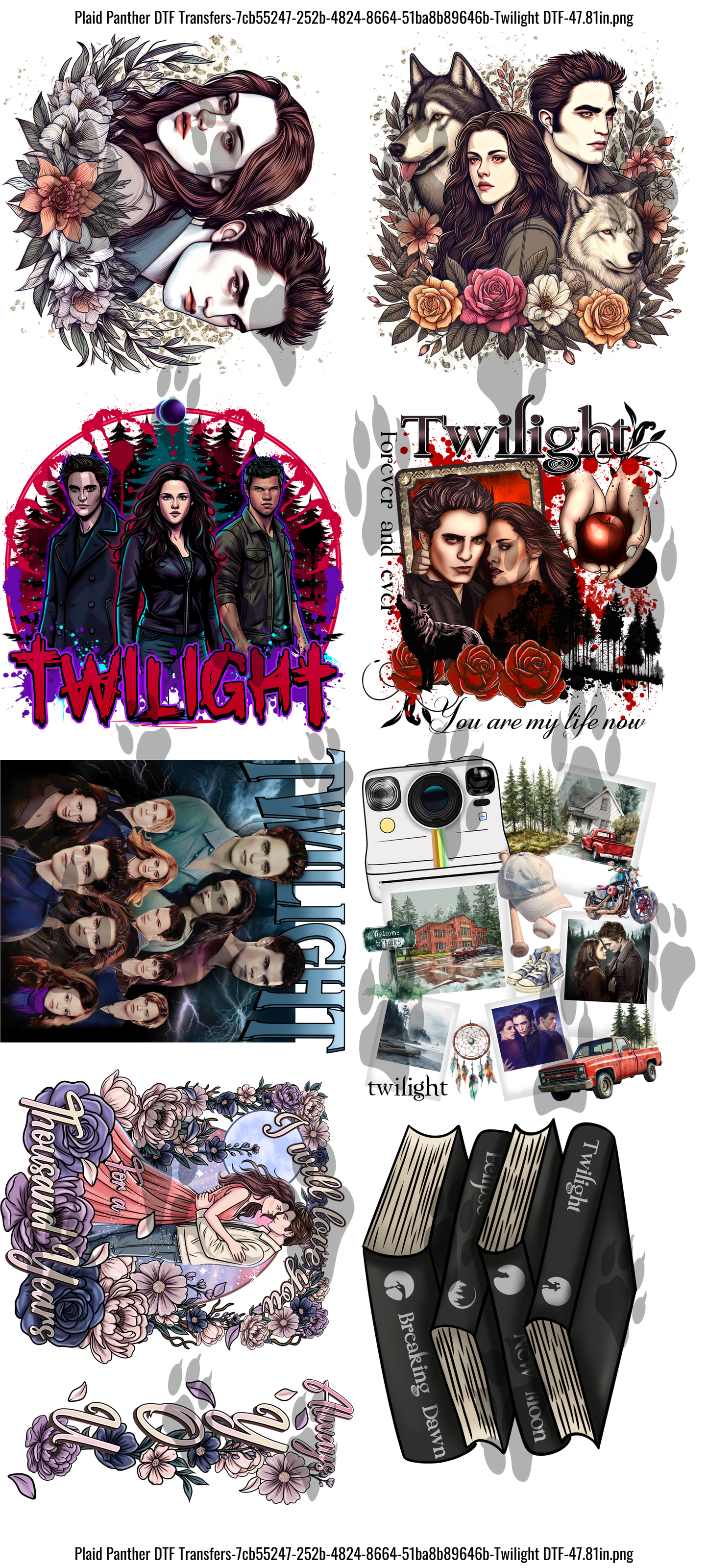 Twilight DTF Gangsheet
