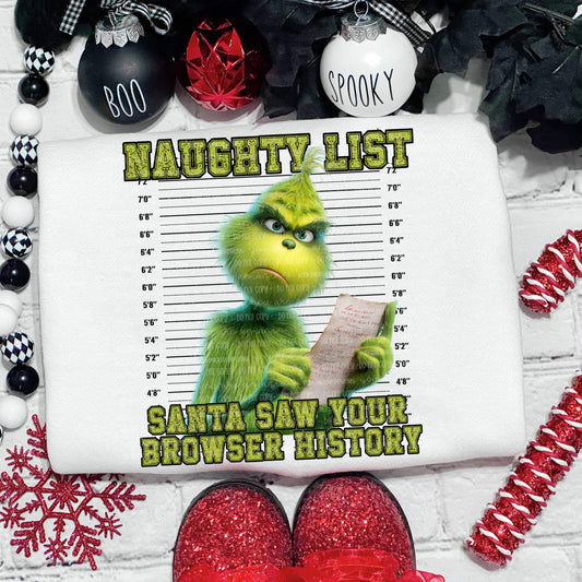 Naughty List Santa Saw Your Browser History